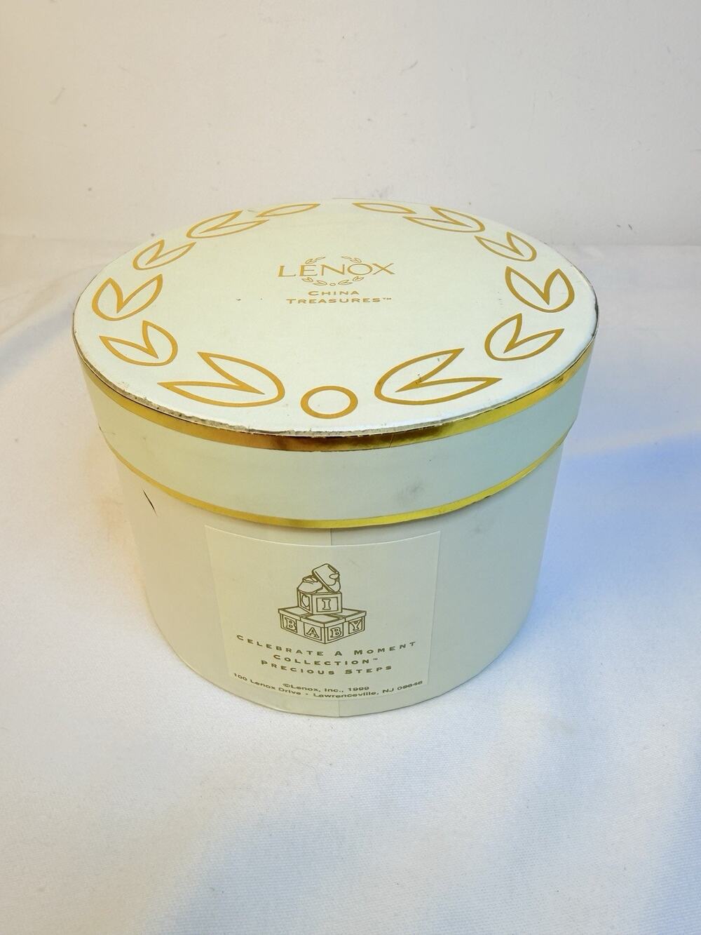 Lenox Treasures 1999 Precious Steps Shoe Trinket Box ABC Blocks